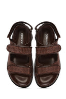 Women's Brown Strappy Sandals | Derimod