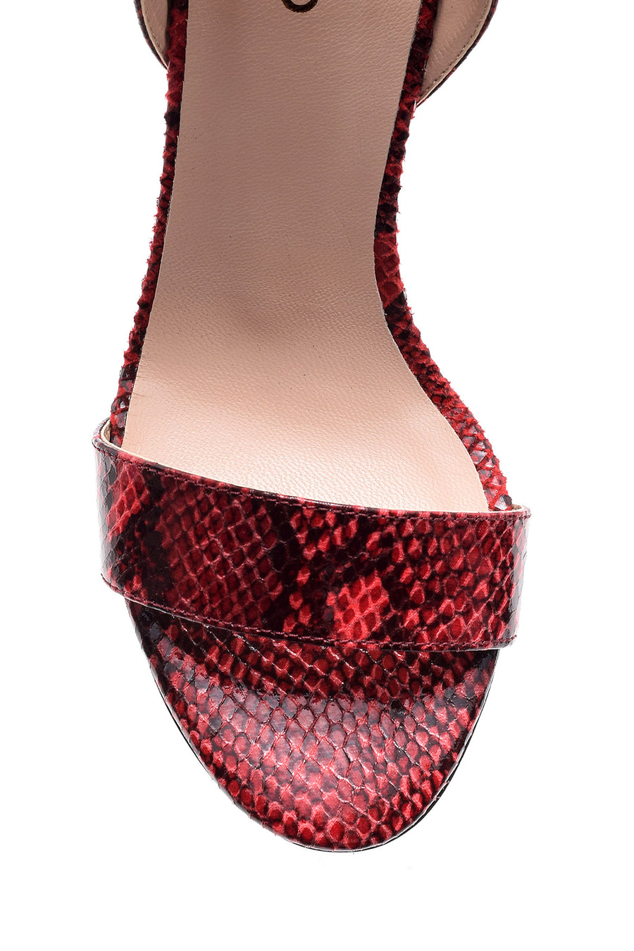 Women's Snakeskin Patterned Heeled Shoes