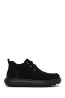 Derimod Zero Male Black Lace-Up Thick-Soled Fabric Casual Shoes | Derimod