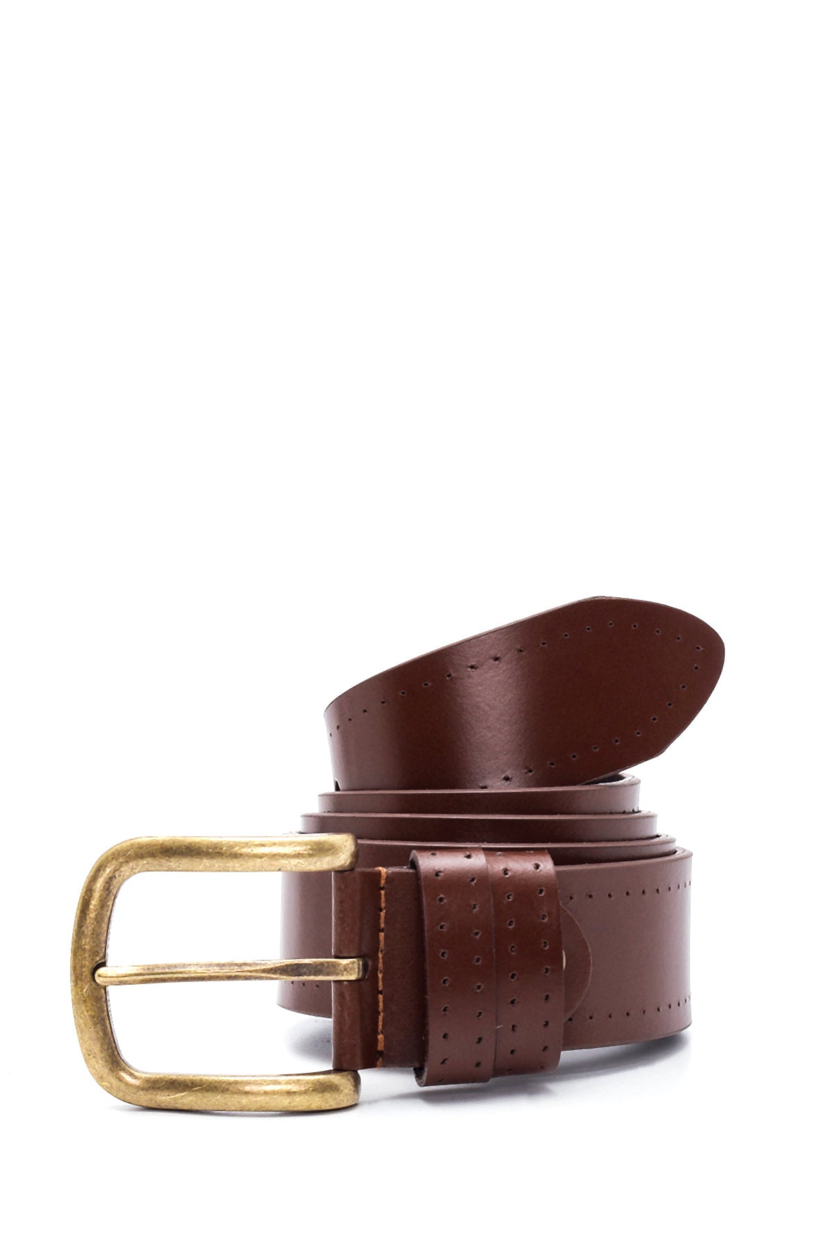 Men's Brown Leather Belt 000A2D1302018 | Derimod