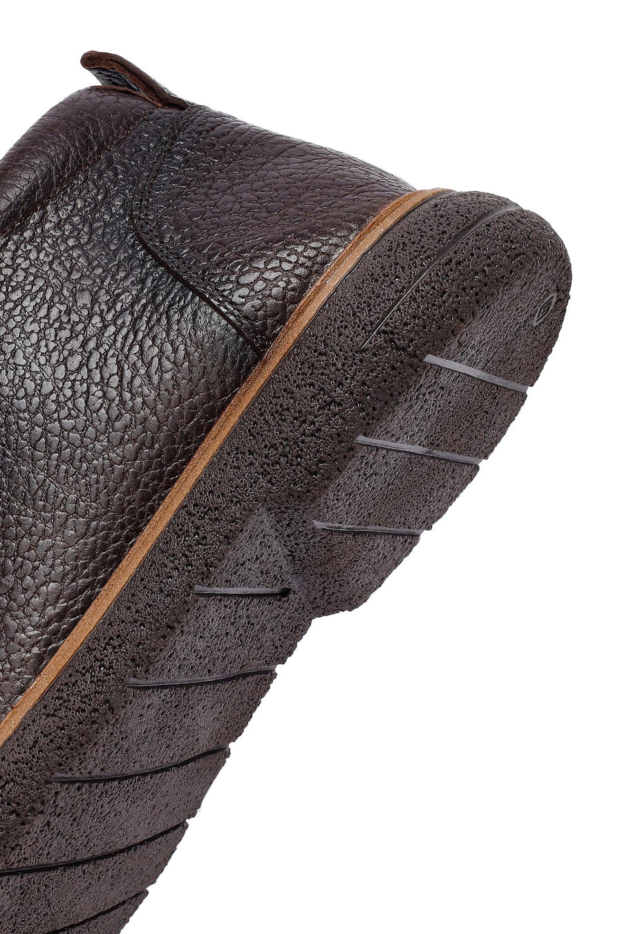 Male Brown Lace-up Leather Boots