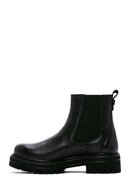 Women's Black Leather Chelsea Boots | Derimod