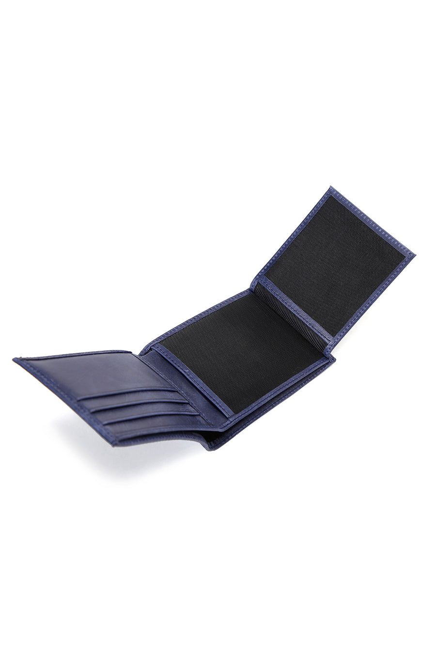 Men's Navy Blue Leather Wallet