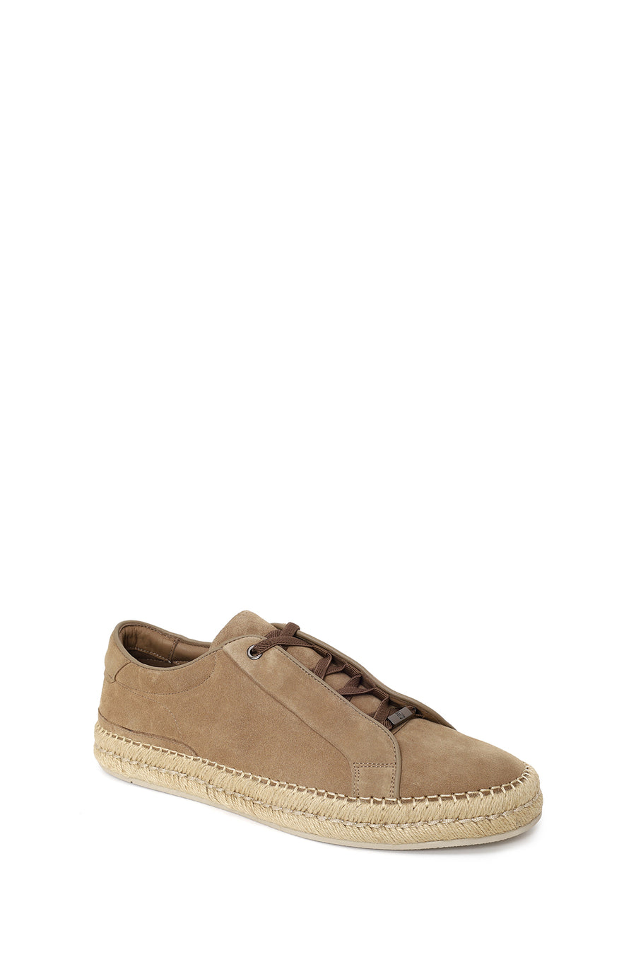 Male Beige Thick-Soled Suede Leather Sneaker