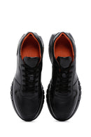 Men's Black Leather Sneaker | Derimod