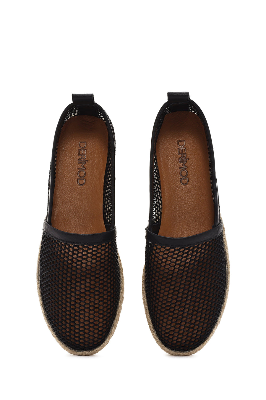 
Women's Black Leather Espadrille
