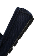 Men's Navy Blue Fabric Loafer | Derimod