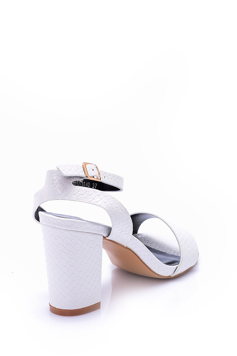 Women's Crocodile Patterned Heeled Shoes