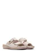 Women's Beige Comfort Slippers | Derimod