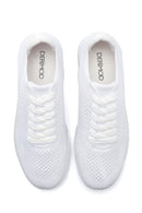 Kadın Beyaz Baskılı Sneaker | Derimod