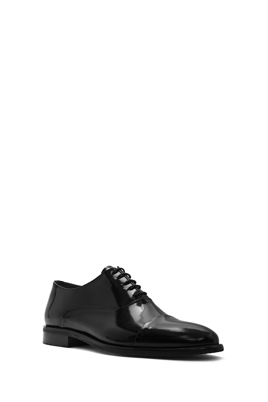 Men's Black Laced Leather Classic Shoes
