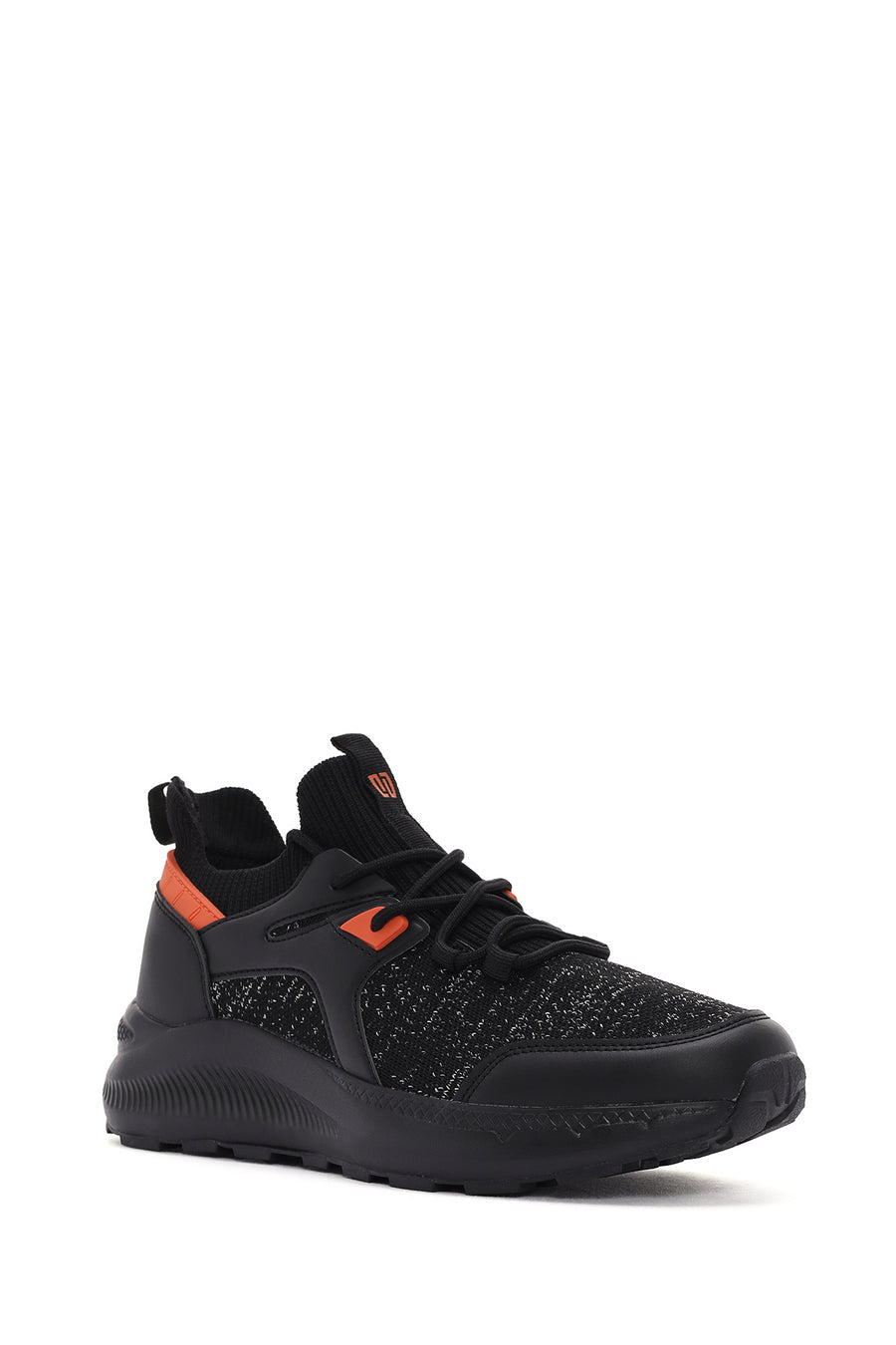 Derimod Zero Men's Black Lace Up Fabric Sneaker