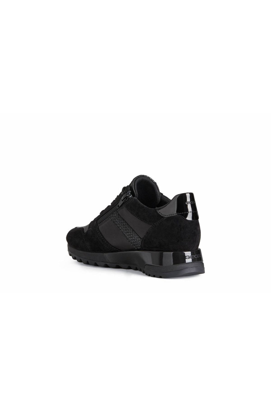 Geox Kadın Siyah Tabelya Kalın Tabanlı Deri Sneaker
