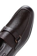 Men's Brown Leather Buckle Classic Loafer | Derimod