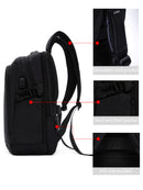 D-Pack Men's Black Technological Fabric Backpack | Derimod