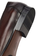 Derimod Black Male Brown Leather Classic Loafer | Derimod