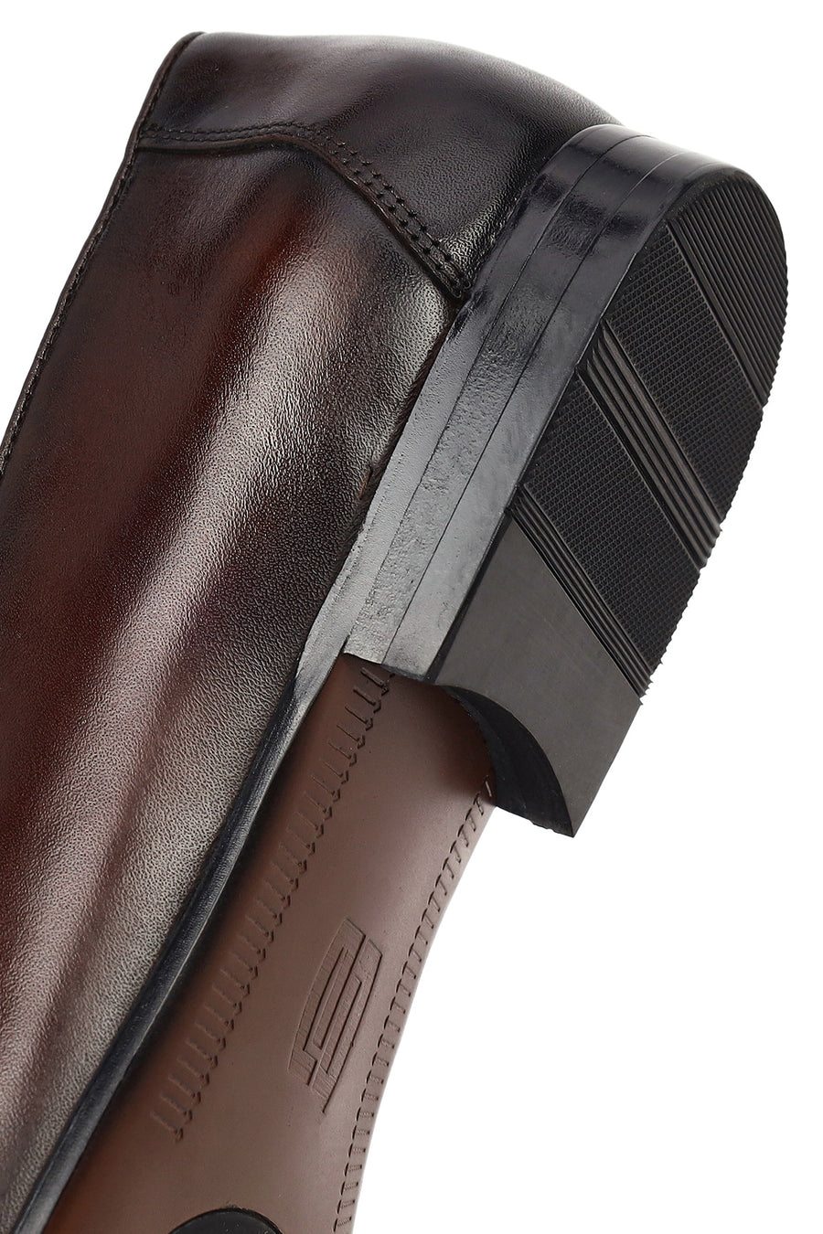 Derimod Black Erkek Kahverengi Deri Klasik Loafer