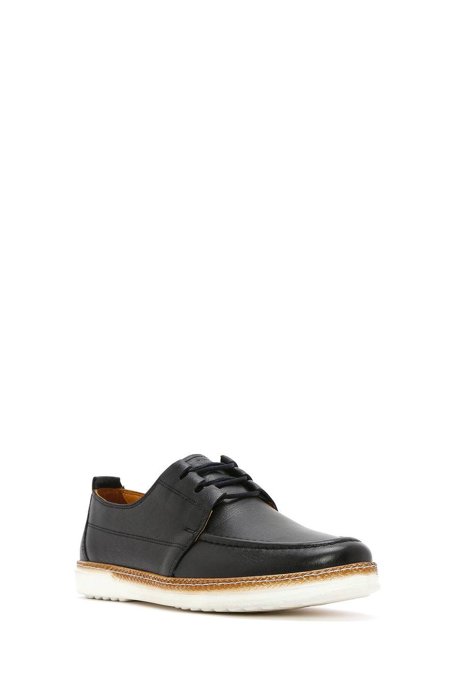 Men's Black Leather Casual Shoes