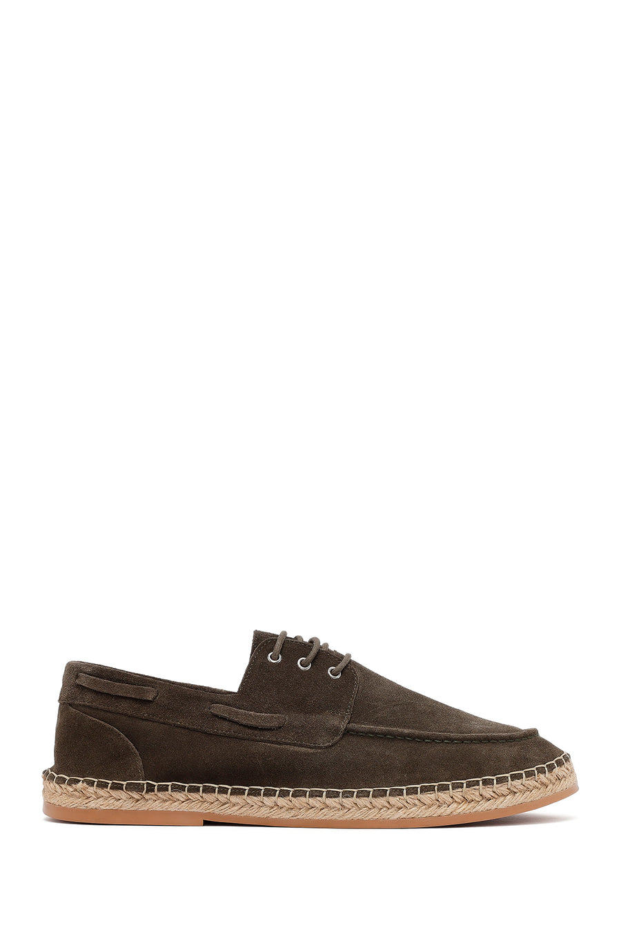 Erkek Haki Süet Deri Espadril 25SFD616210 | Derimod