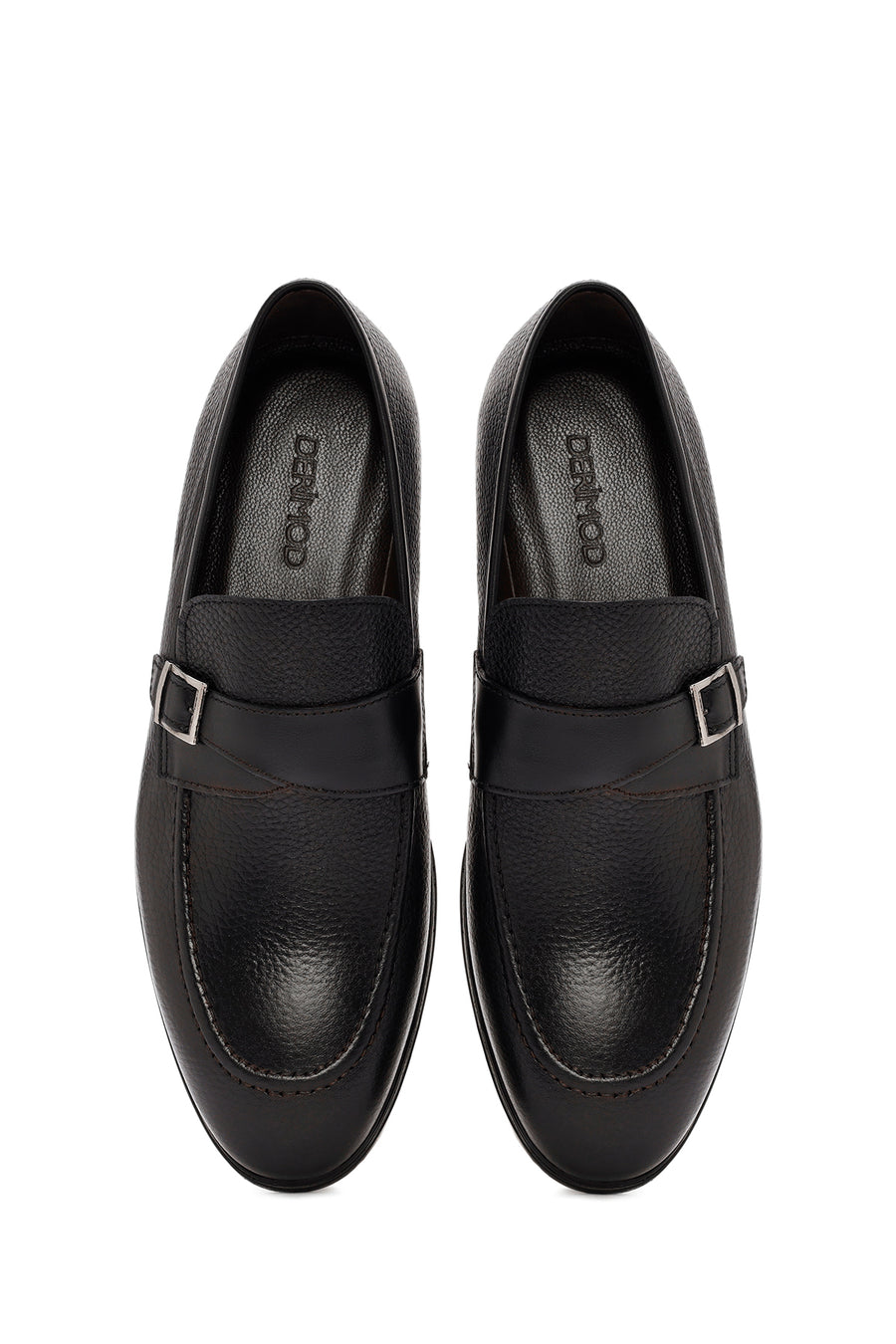 Men's Black Leather Casual Loafer