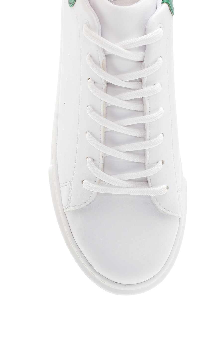 Kadın Beyaz Kalın Tabanlı Sneaker