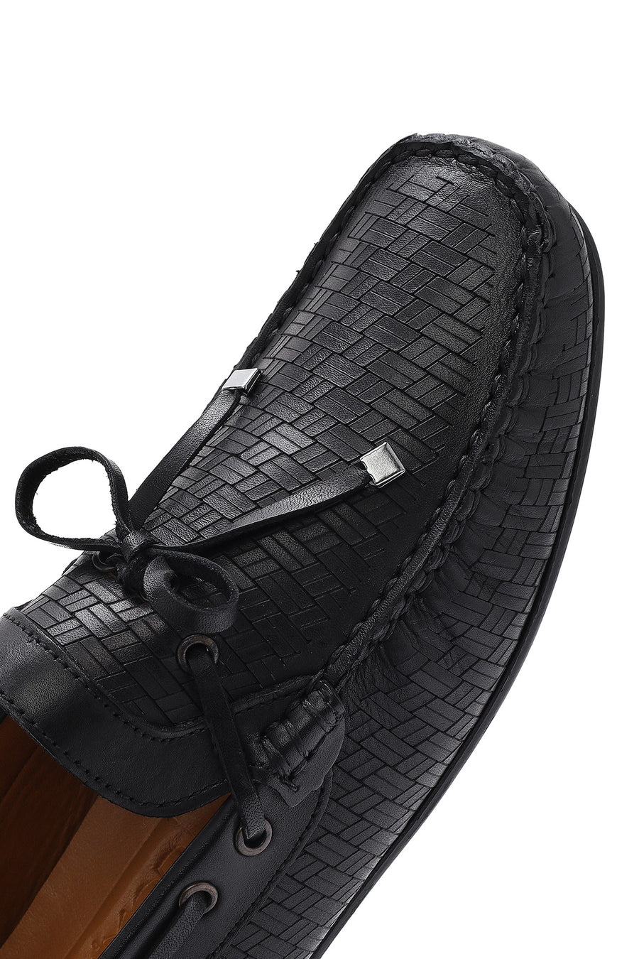 Men's Black Leather Casual Loafer