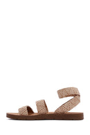 Women's Beige Double Strap Sandals | Derimod