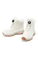 Derimod Dry Women's Cream Laced Thick Soled Waterproof Outdoor Boots | Derimod