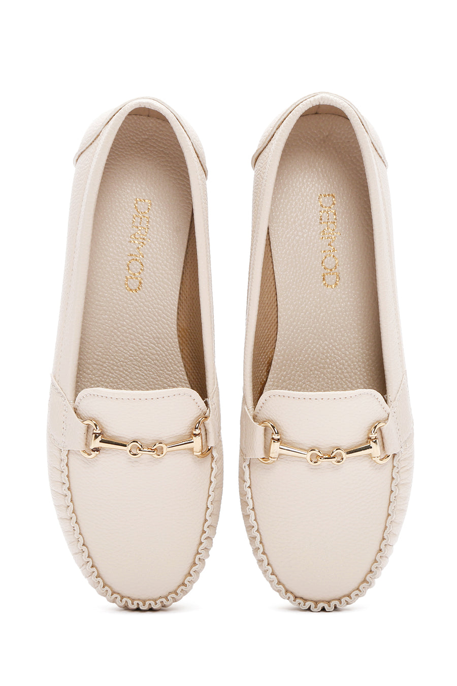 Kadın Bej Toka Detaylı Loafer