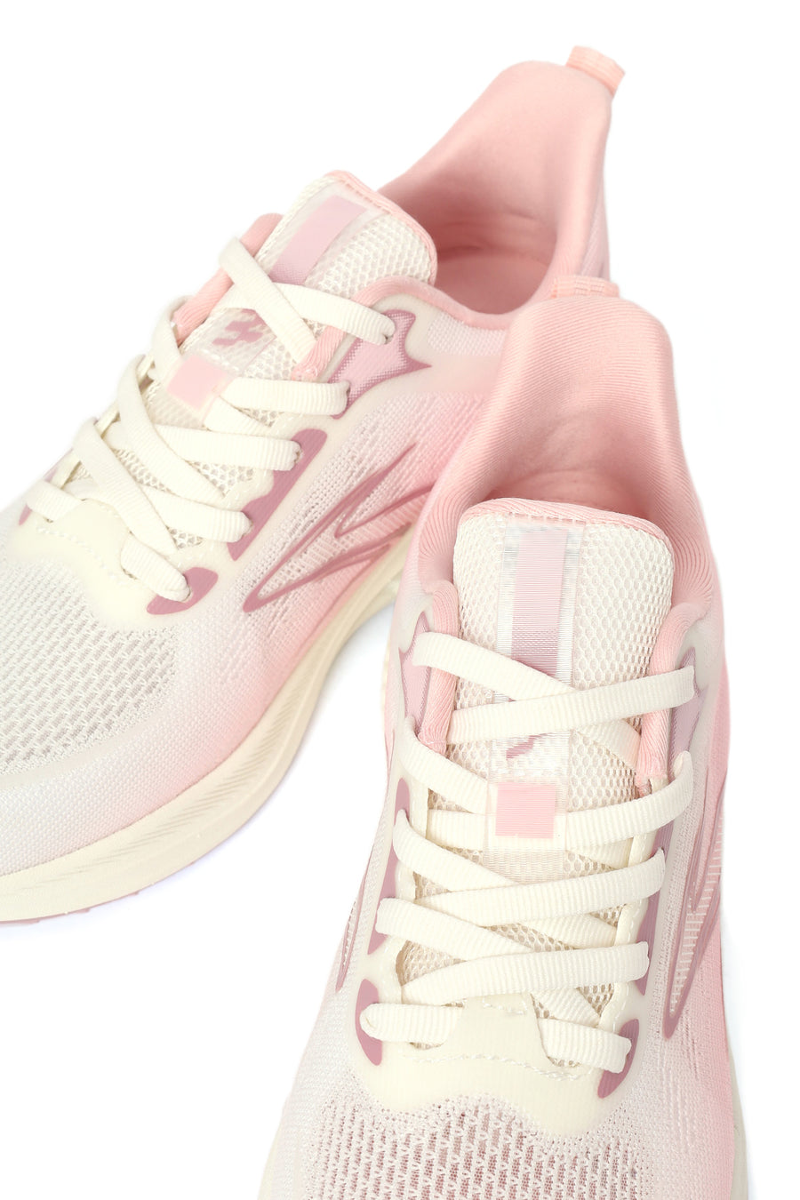 Derimod Zero Woman White Lace-Up Chunky-Soled Fabric Sneakers