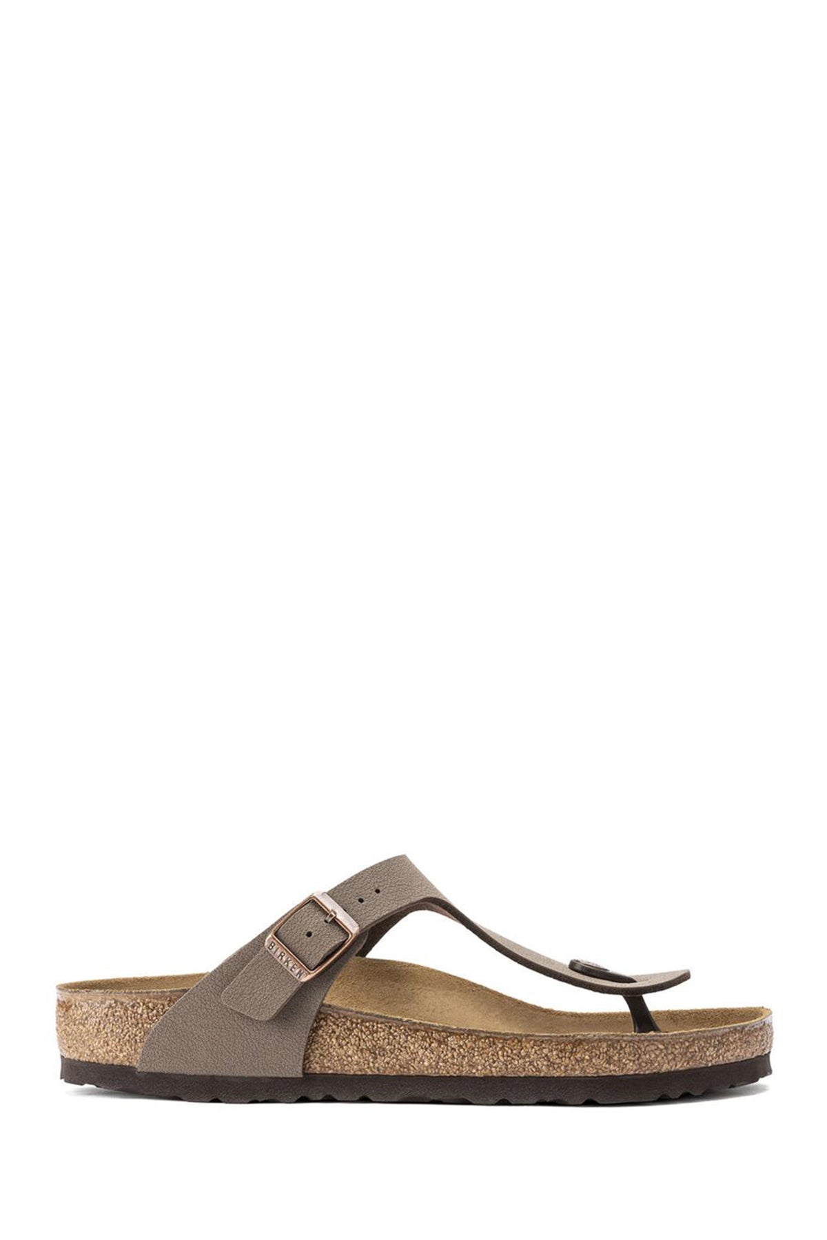 Birkenstock Women's Brown Birko-Flor Nubuck Flip Flops 043751 | Derimod