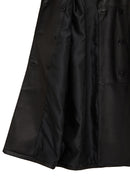 Natalia Women's Black Leather Trench Coat | Derimod