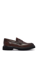 Men's Brown Leather Loafer | Derimod