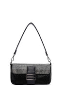 Women's Black Stone Handbag | Derimod