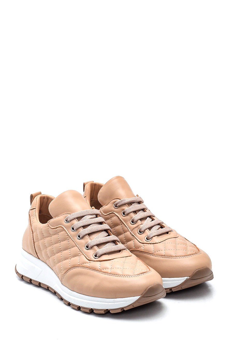 Women's Leather Quilted Sneaker