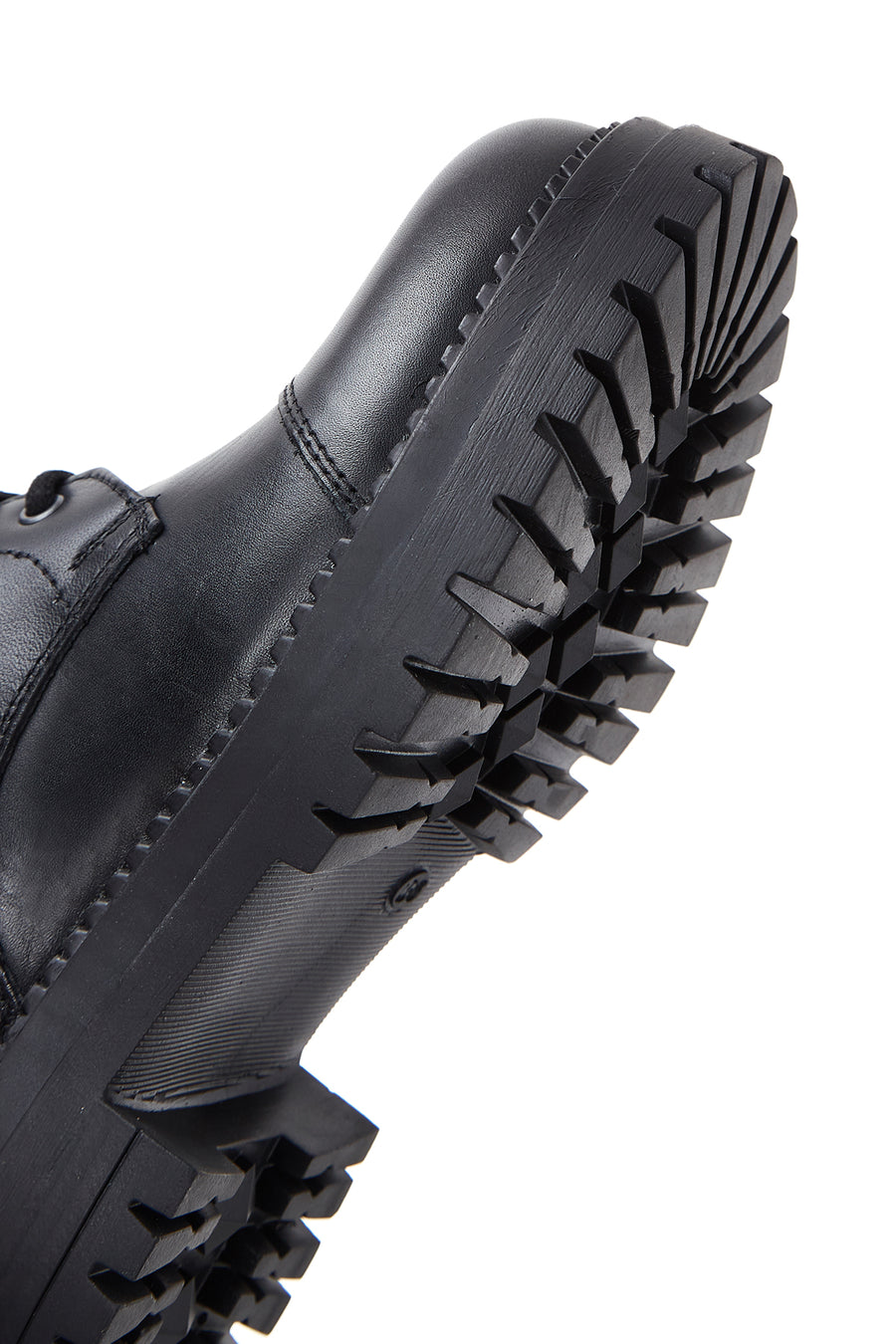 Women's Black Zippered Leather Boots