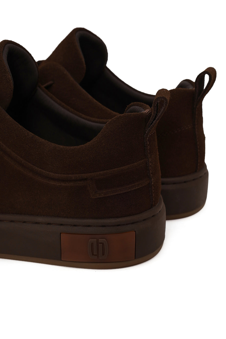 Erkek Kahverengi Kalın Tabanlı Süet Deri Sneaker