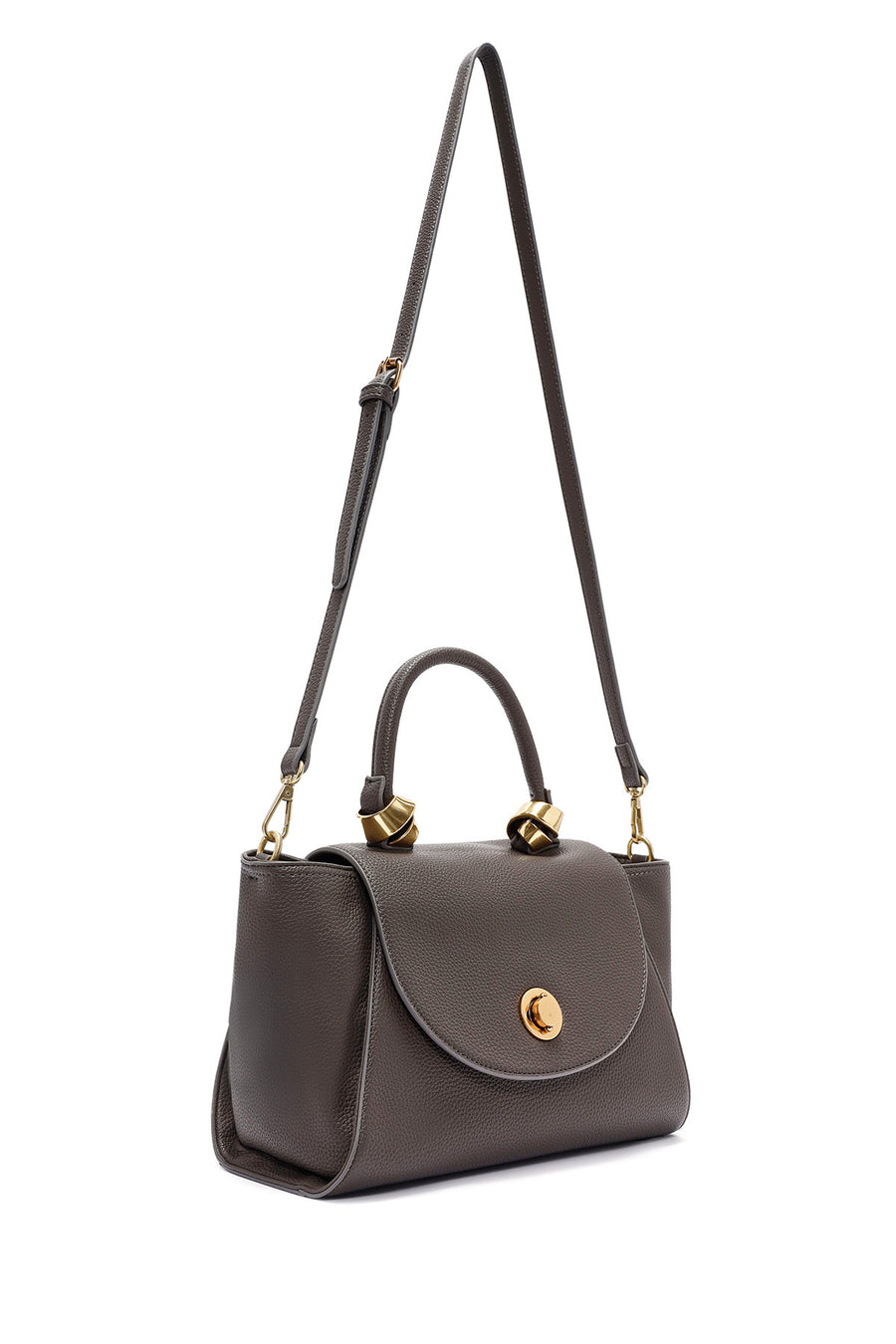 Women's Gray Long Strap Mini Handbag