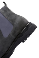 Men's Anthracite Suede Leather Chelsea Boots | Derimod