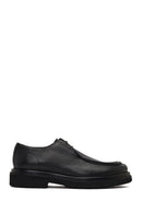 Male Black Lace-Up Thick-Soled Leather Casual Shoes | Derimod