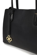 Woman Black Classic Shoulder Bag with Long Strap | Derimod