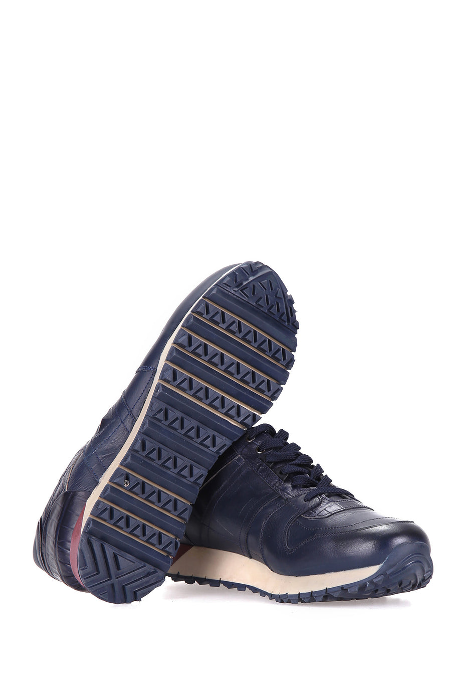 Crocodile Patterned Men's Leather Sneaker