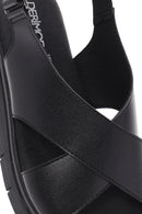 Women's Black Strappy Comfort Sandals | Derimod