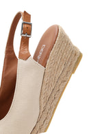 Kadın Bej Dolgu Topuk Espadril | Derimod