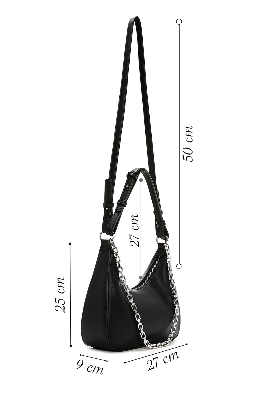 Women's Black Shoulder Bag