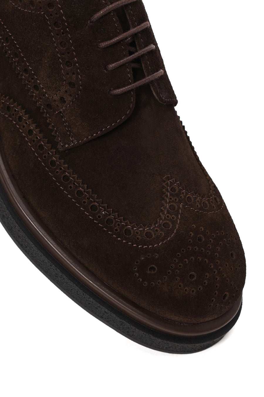 Male Brown Lace-up Suede Casual Shoes