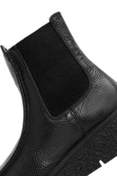 Women's Black Leather Chelsea Boots | Derimod