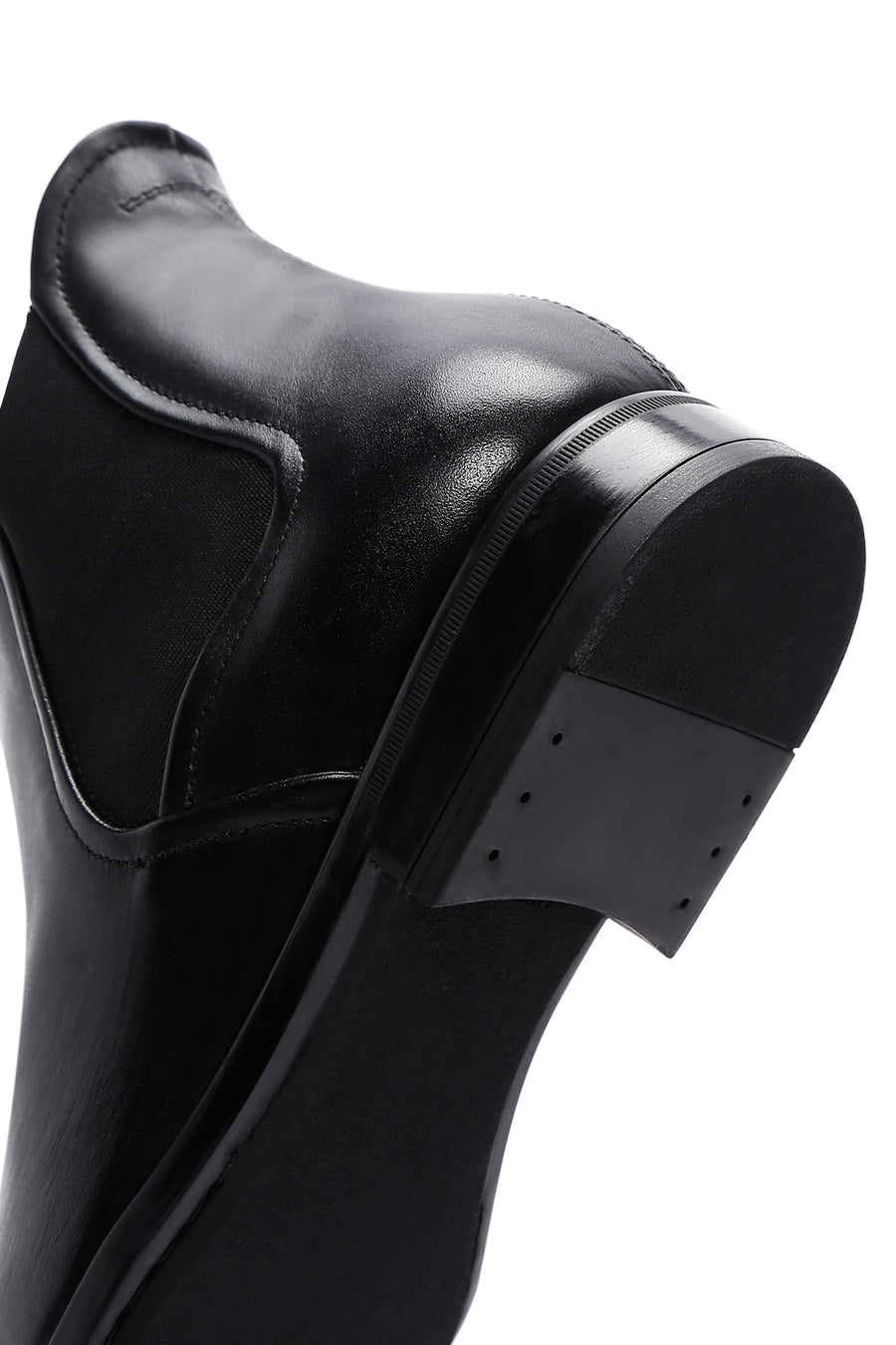 Men's Black Leather Chelsea Boots