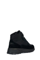 Geox Men's Black Sterrato Nubuck Leather Boots | Derimod