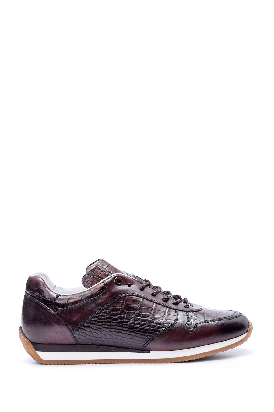 Erkek Kroko Detaylı Sneaker 19SFD3092E3 | Derimod